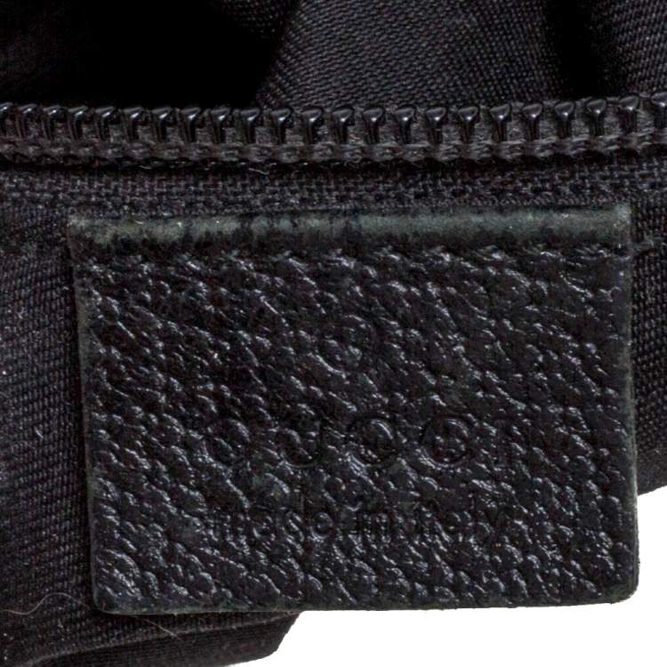 Pre Owned Gucci Black GG Canvas Small Vintage Web Messenger Bag
