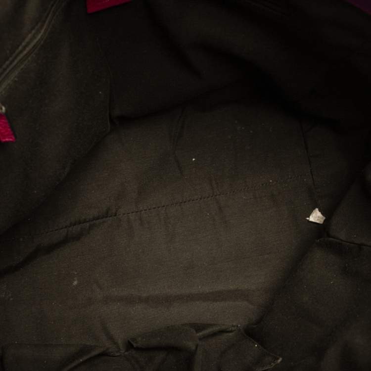 Pre Owned Gucci Red Leather Large Interlocking GG Shopper Tote