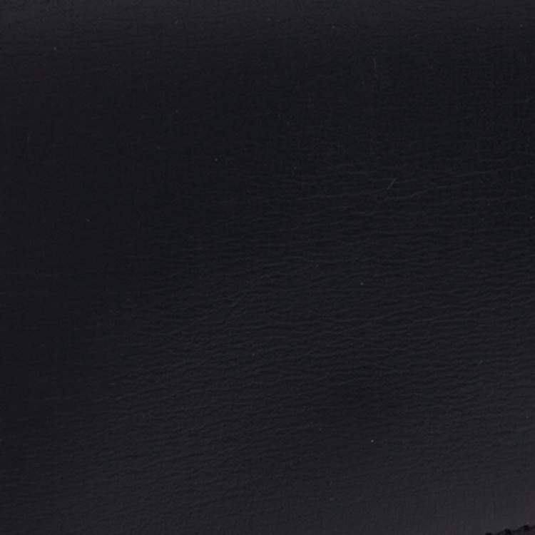 Pre Owned Gucci Black Leather Logo Plague Flap Card Holder