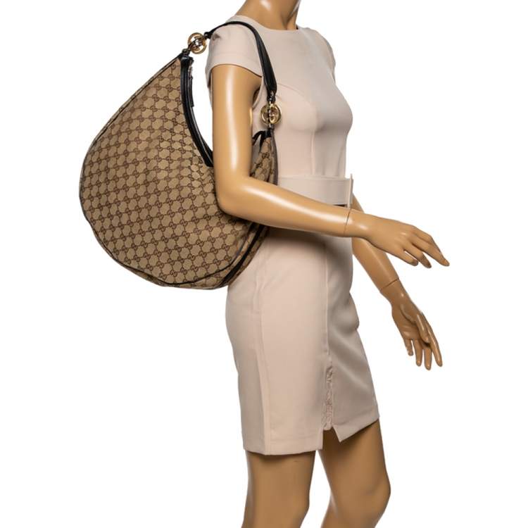Gucci Horsebit Hobo GG Canvas Large  Women handbags, Fashion handbags,  Purses and handbags
