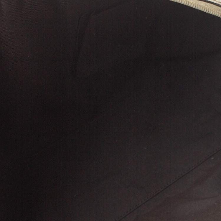 Pre Owned Gucci Ivory GG Canvas and Leather Boston Bag