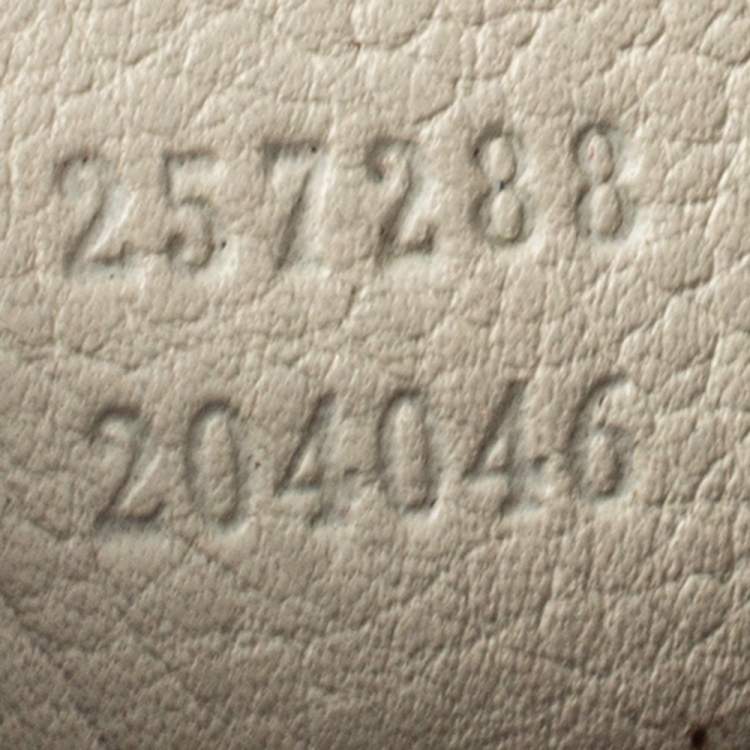 Pre Owned Gucci Ivory GG Canvas and Leather Boston Bag