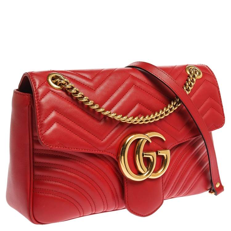 gucci shoulder bag red