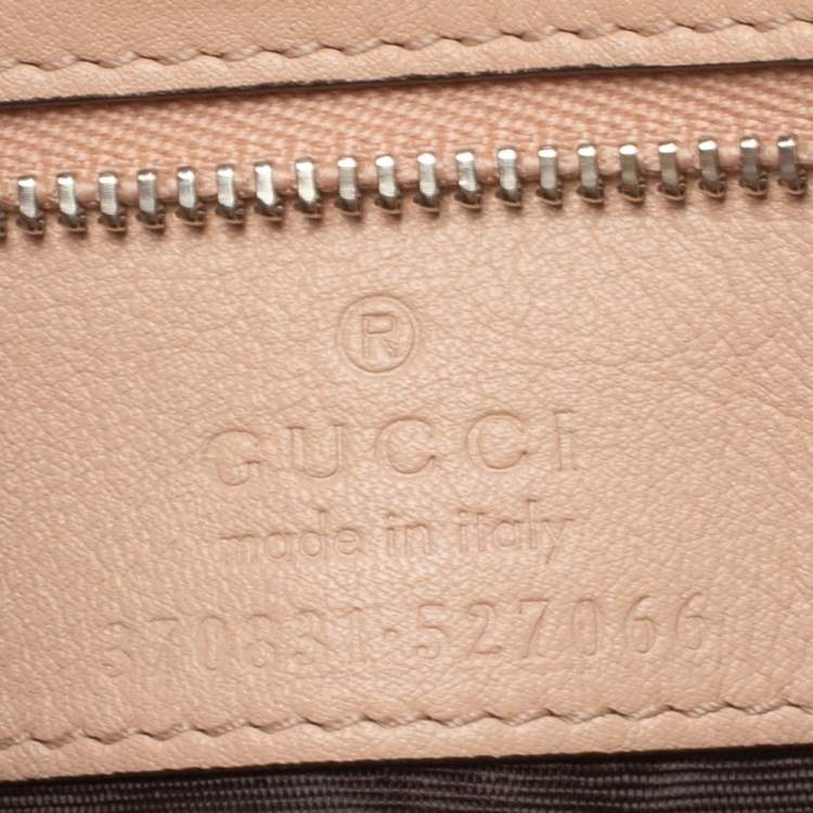 Pre Owned Gucci Multicolor Python Small Bamboo Daily Top Handle Bag