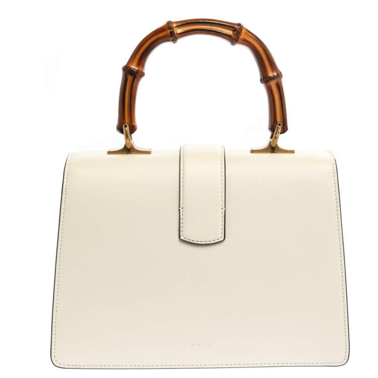 Pre Owned Gucci Tri Color Leather Medium Dionysus Bamboo Top Handle Bag