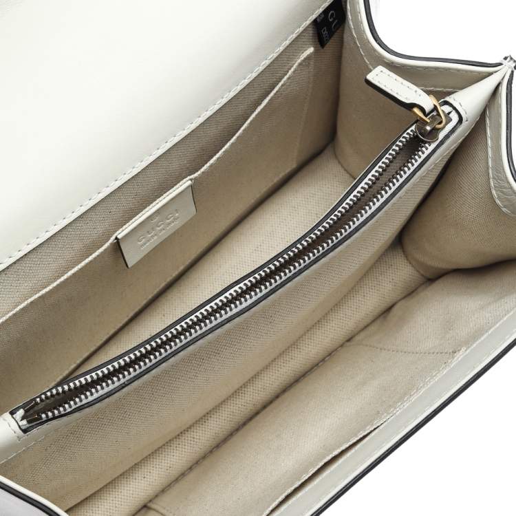 Pre Owned Gucci Tri Color Leather Medium Dionysus Bamboo Top Handle Bag
