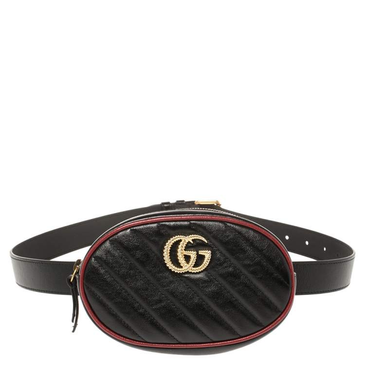 gucci quilted leather belt bag