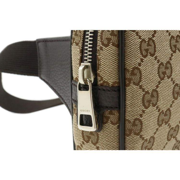Pre Owned Gucci Beige GG Canvas Waist Belt Bag