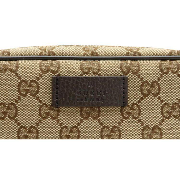 Pre Owned Gucci Beige GG Canvas Waist Belt Bag