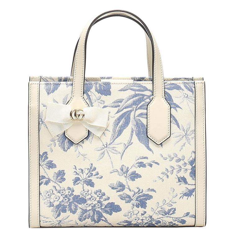 gucci blue floral bag