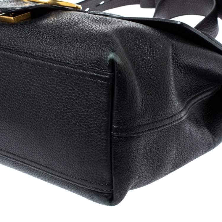 gucci black leather marmont bag