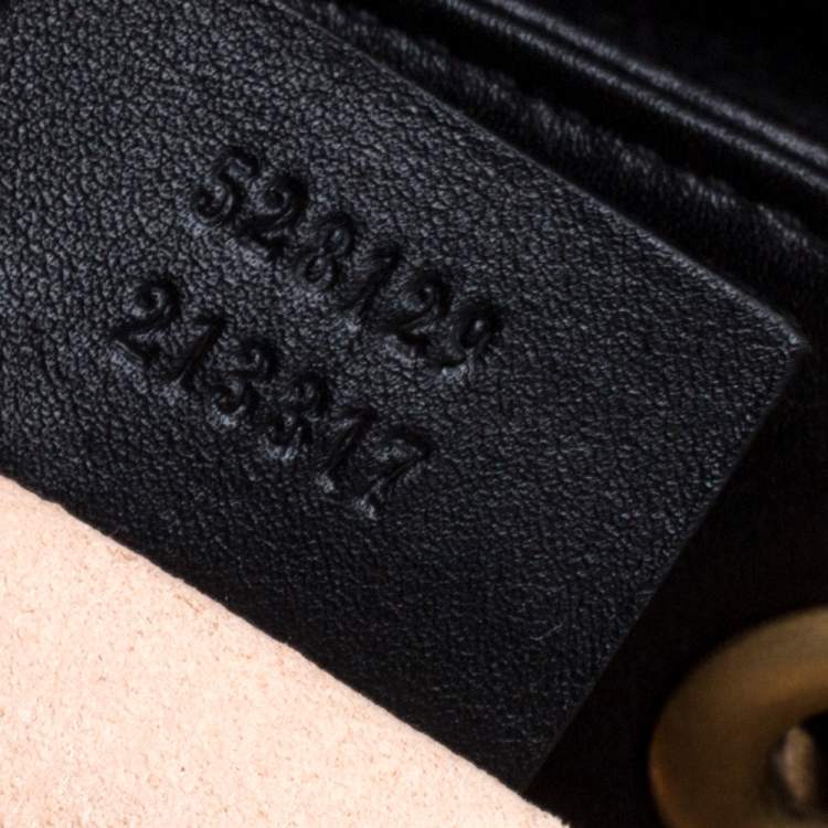 مملوكة مسبقًا Gucci Black Matelasse Leather GG Marmont Backpack