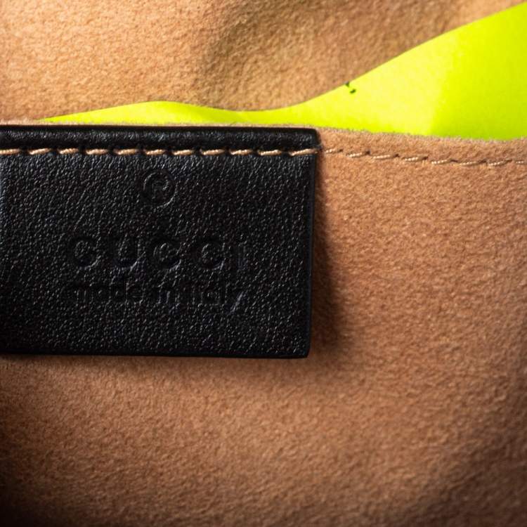 مملوكة مسبقًا Gucci Black Matelasse Leather GG Marmont Backpack