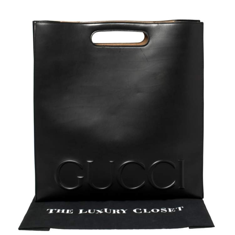 gucci embossed tote