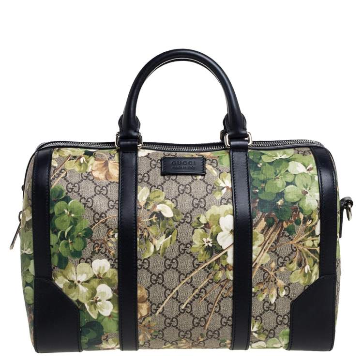 Gucci Mini Boston Bloom Supreme ○ Labellov ○ Buy and Sell Authentic Luxury