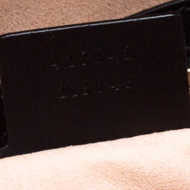 Pre Owned Gucci Beige/Black GG Supreme Canvas and Leather Bees Backpack