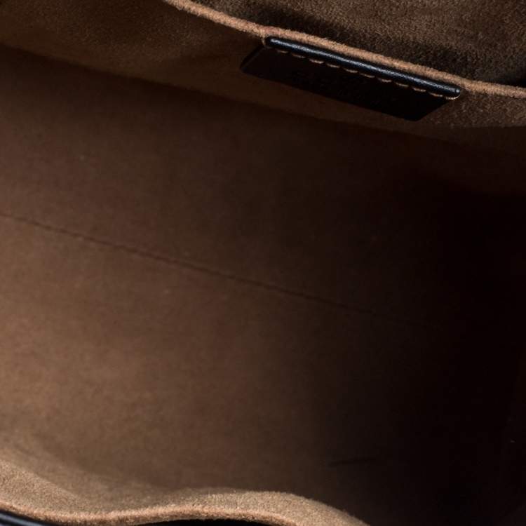 Pre Owned Gucci Multicolor GG Supreme Canvas and Leather Padlock Backpack