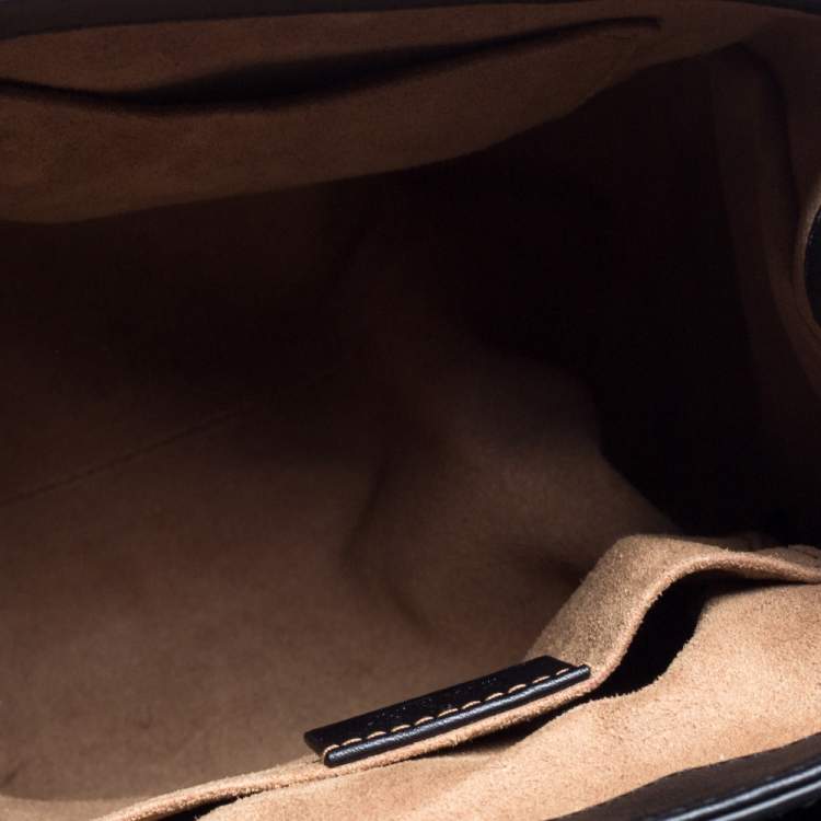 Pre Owned Gucci Multicolor GG Supreme Canvas and Leather Padlock Backpack