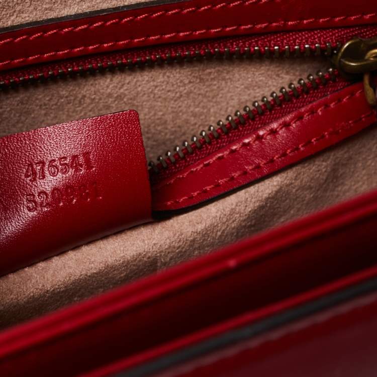 Pre Owned Gucci Multicolor Leather Small Queen Margaret Top Handle Bag