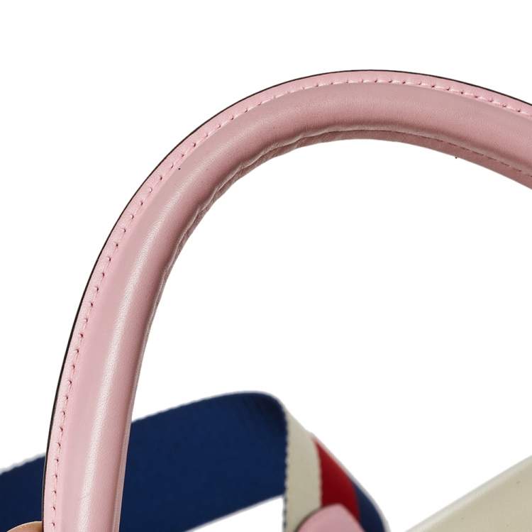 Pre Owned Gucci Multicolor Leather Small Queen Margaret Top Handle Bag