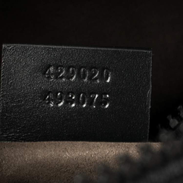 مملوكة مسبقًا Gucci Beige/Black GG Supreme Canvas and Leather Small Eden Backpack