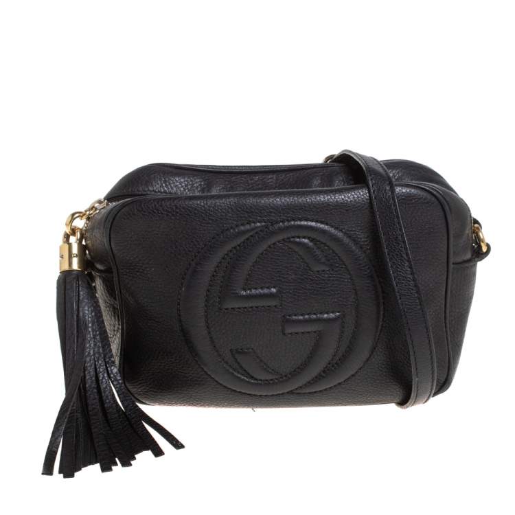 Gucci Black Leather Soho Disco Crossbody Bag Gucci | The Luxury Closet