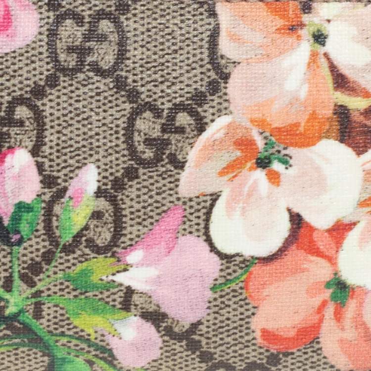 مملوكة مسبقًا Gucci Multicolor GG Supreme Blooms Canvas Coin Purse