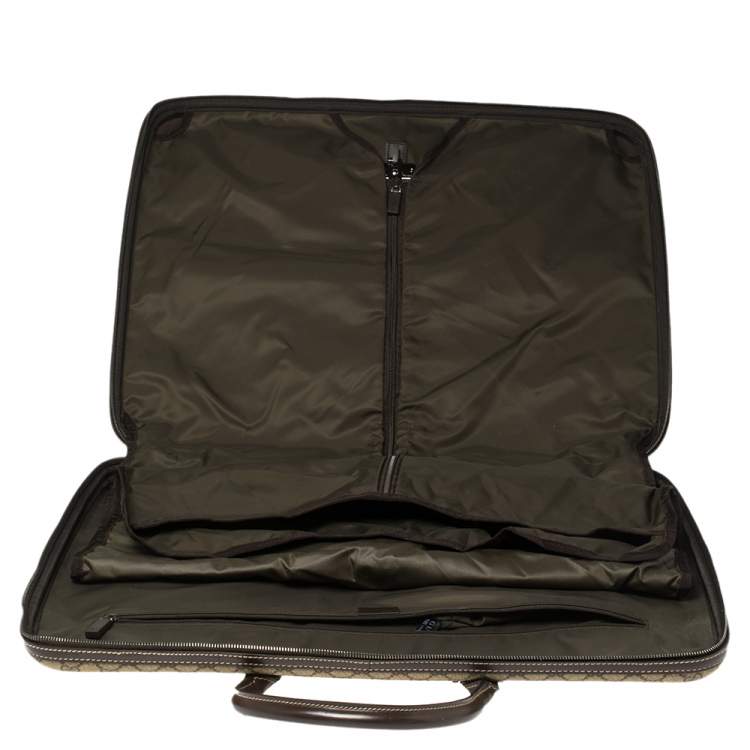 Pre Owned Gucci GG Supreme Interlocking G Garment Hard Case Travel Bag