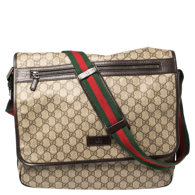 GUCCI Vintage Messenger Bag - Authentic  Gucci messenger bags, Vintage  messenger bag, Vintage gucci