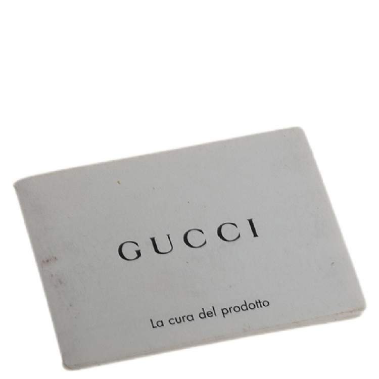 Pre Owned Gucci Black Matelassé Leather GG Marmont Wallet On Chain