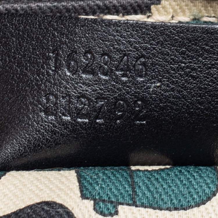 Pre Owned Gucci Black Guccissima Leather Princy Wristlet Clutch