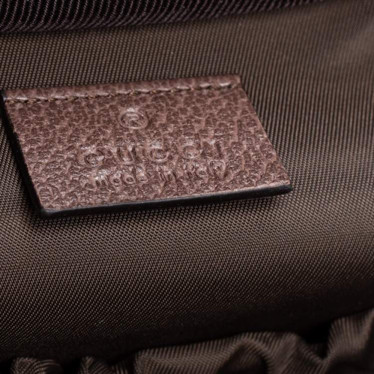 Pre Owned Gucci Beige/Brown GG Coated Canvas Ophidia Cosmetic Case