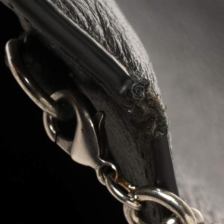 Pre Owned Gucci Black Leather Dionysus Wallet On Chain