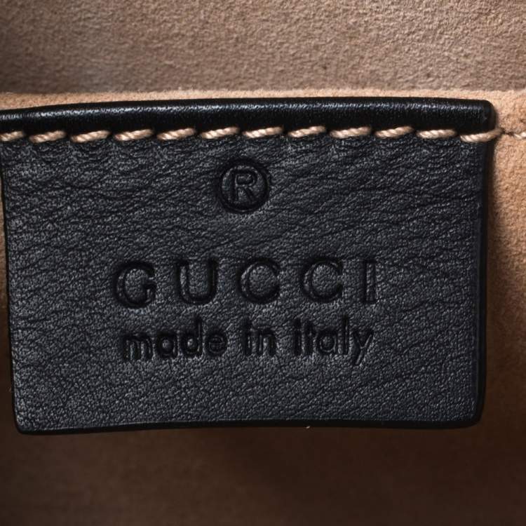 Pre Owned Gucci Multicolor Tokyo Embroidered Satin and Leather Medium Dionysus Bamboo Top Handle Bag