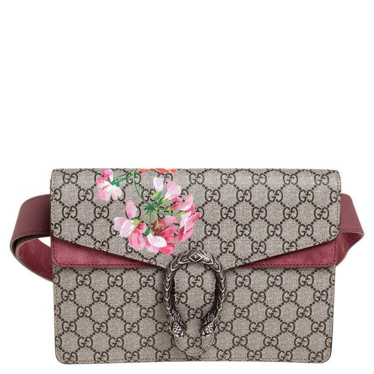 Gucci GG Supreme Small Blooms Clutch - Pink Clutches, Handbags