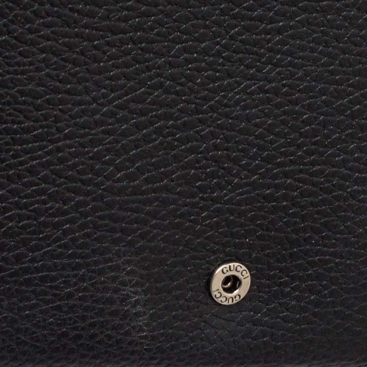 Pre Owned Gucci Black Leather Dionysus Wallet On Chain