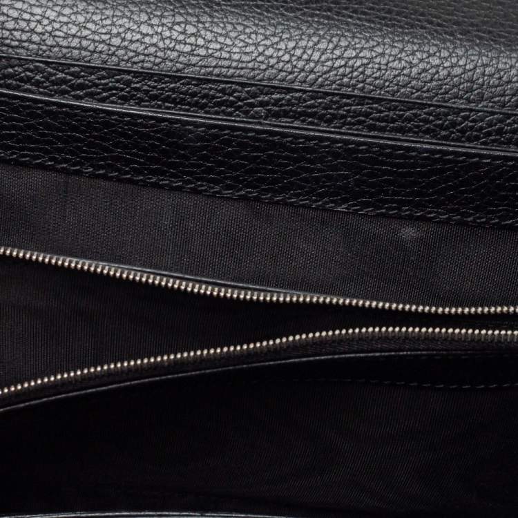Pre Owned Gucci Black Leather Dionysus Wallet On Chain