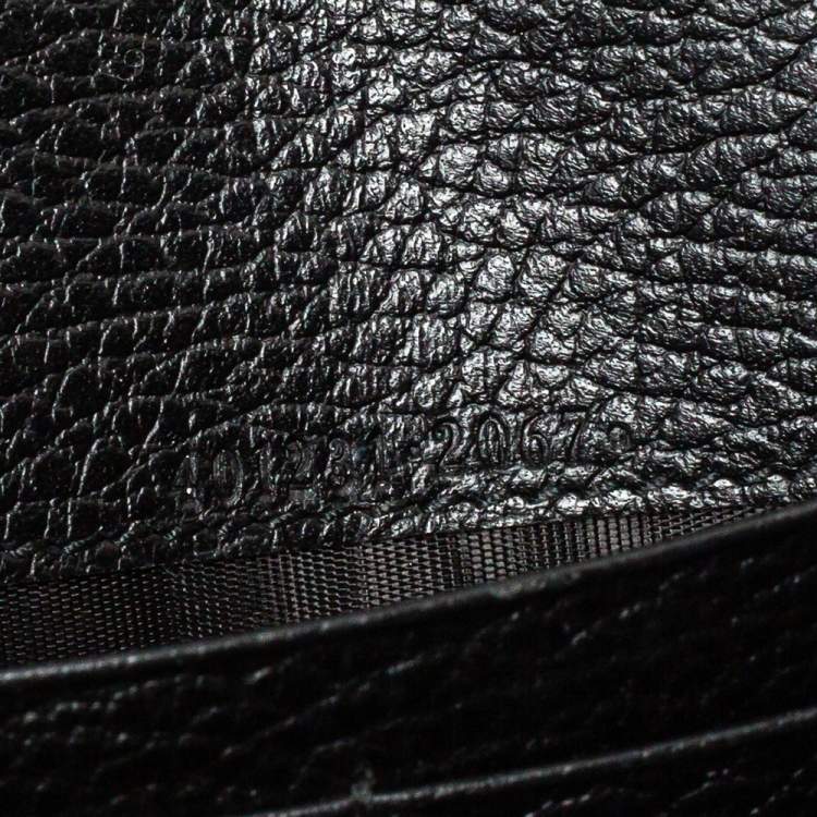 Pre Owned Gucci Black Leather Dionysus Wallet On Chain