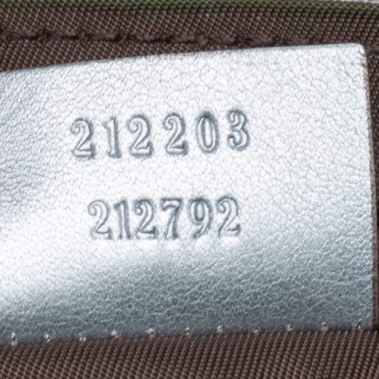 Pre Owned Gucci Grey Guccissima Leather Wristlet Pochette