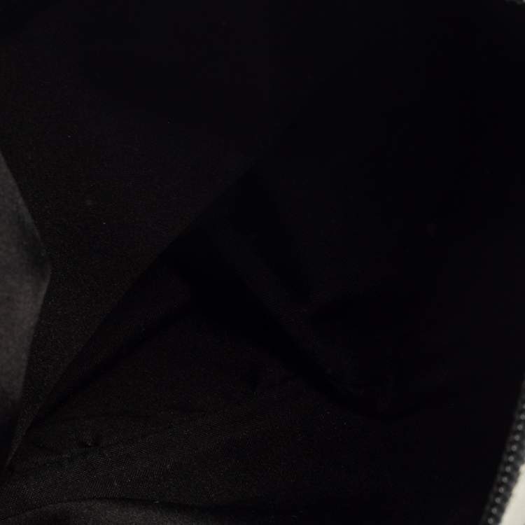 مملوكة مسبقًا Gucci Grey/Black Canvas Bamboo Top Handle Bag