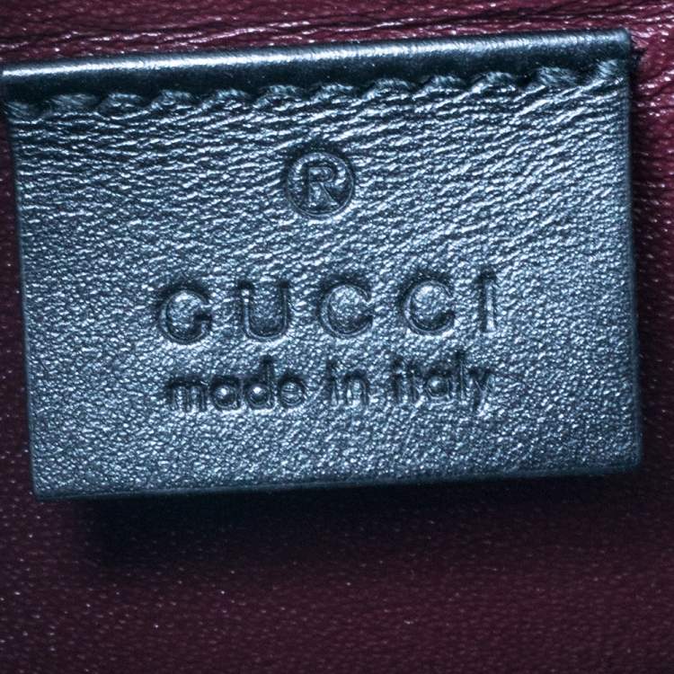 Pre Owned Gucci Black/Beige Leather Zumi Diagonal Stripe Top Handle Bag
