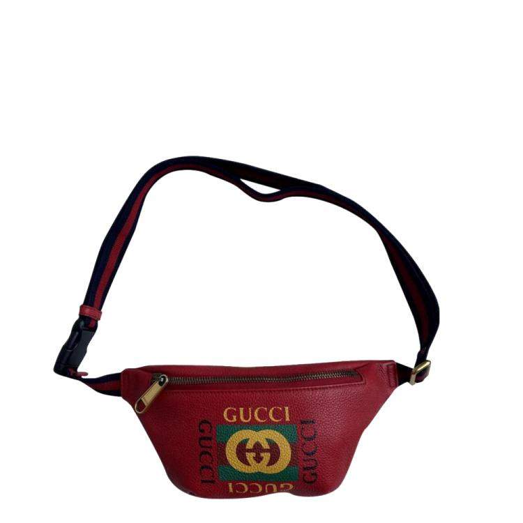 Gucci Red Leather Coco Capitan Logo Bag Gucci | TLC