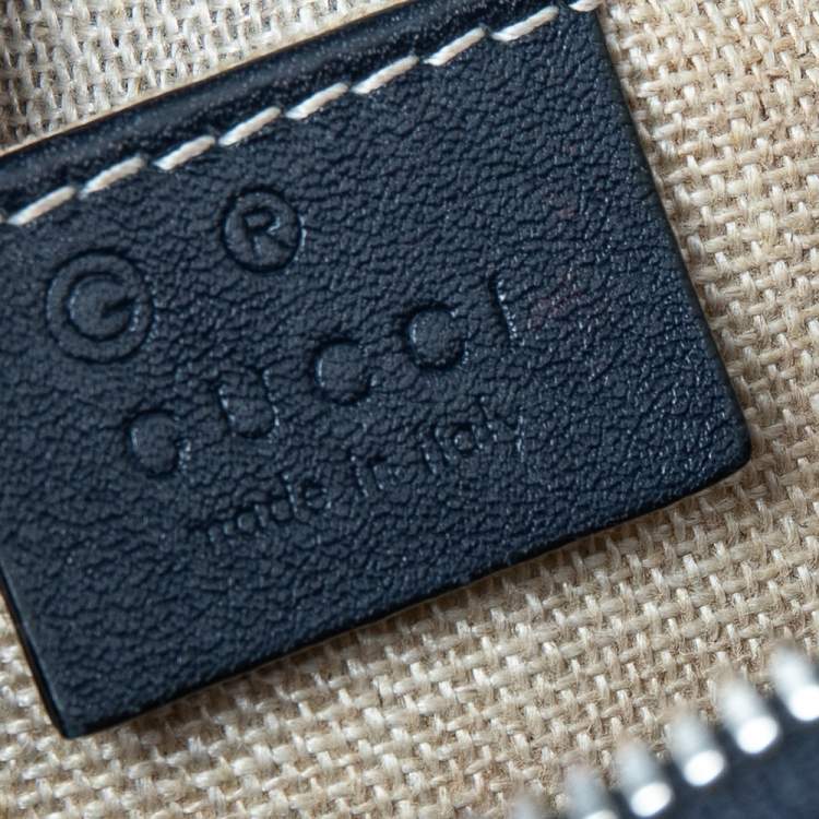 Pre Owned Gucci Navy Blue Microguccissima Leather Mini Dome Bag