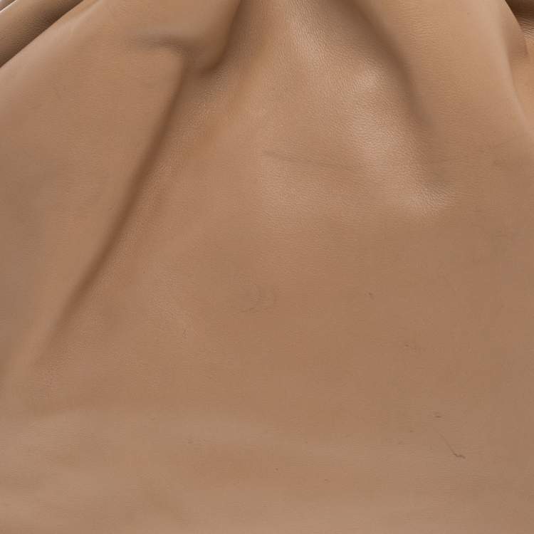 Pre Owned Gucci Beige Leather Ring Top Handle Bag
