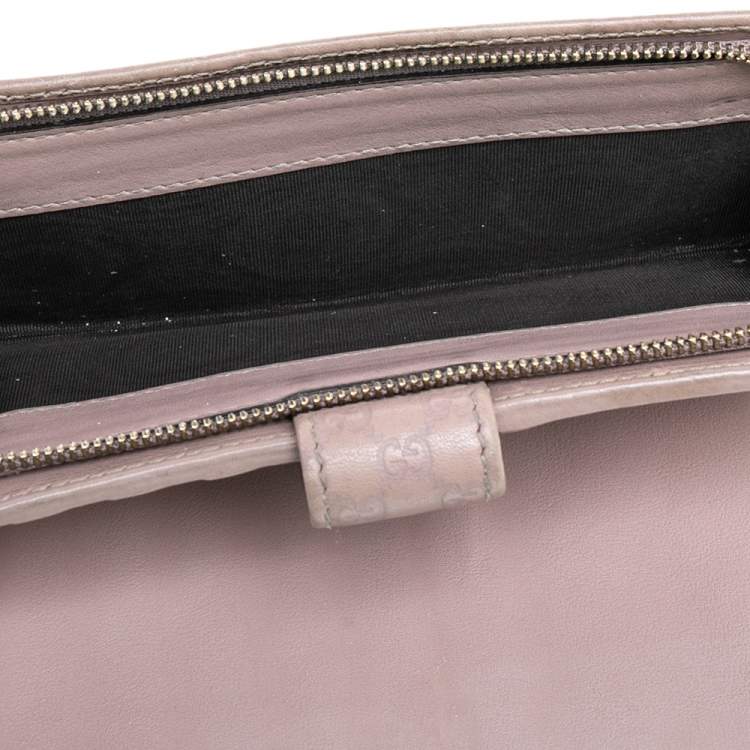 Pre Owned Gucci Beige Guccissima Leather Bree Bifold Wallet