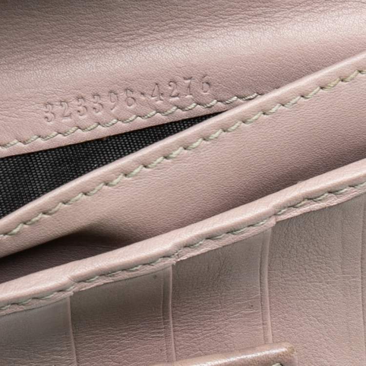 Pre Owned Gucci Beige Guccissima Leather Bree Bifold Wallet