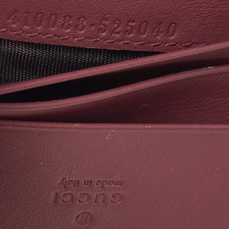 Pre Owned Gucci Beige/Pink GG Supreme Canvas Blooms Card Case