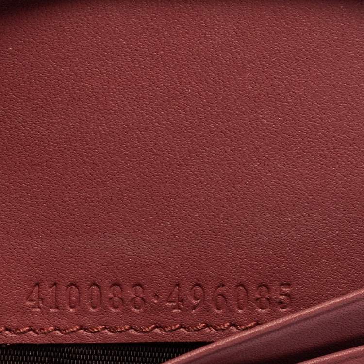 Pre Owned Gucci Pink/Beige GG Supreme Blooms Card Case