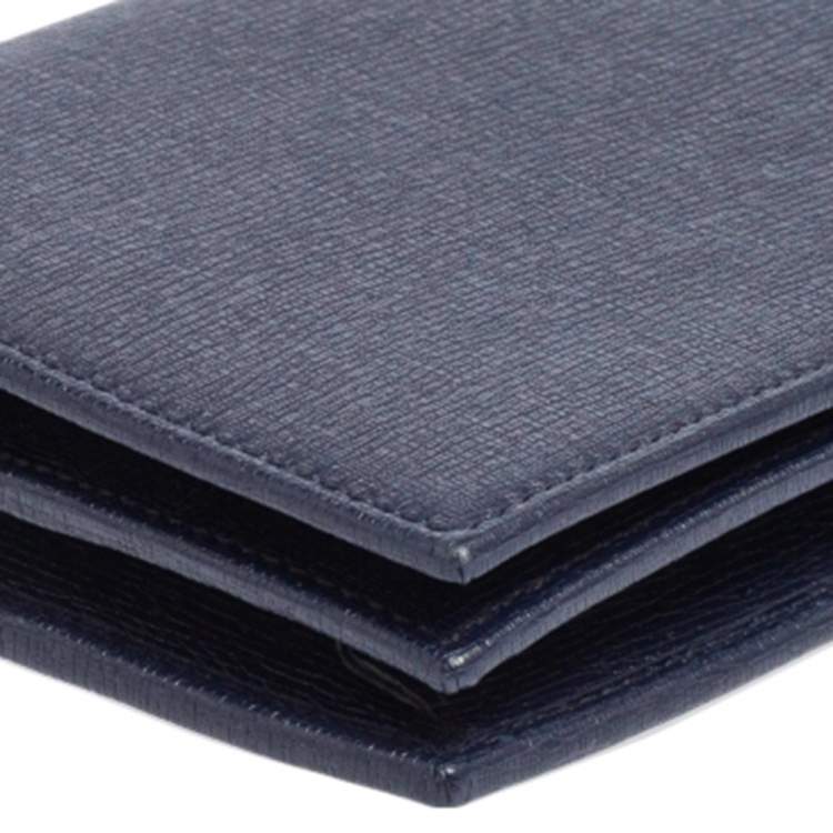 Pre Owned Gucci Blue Leather Betty Wallet on Chain