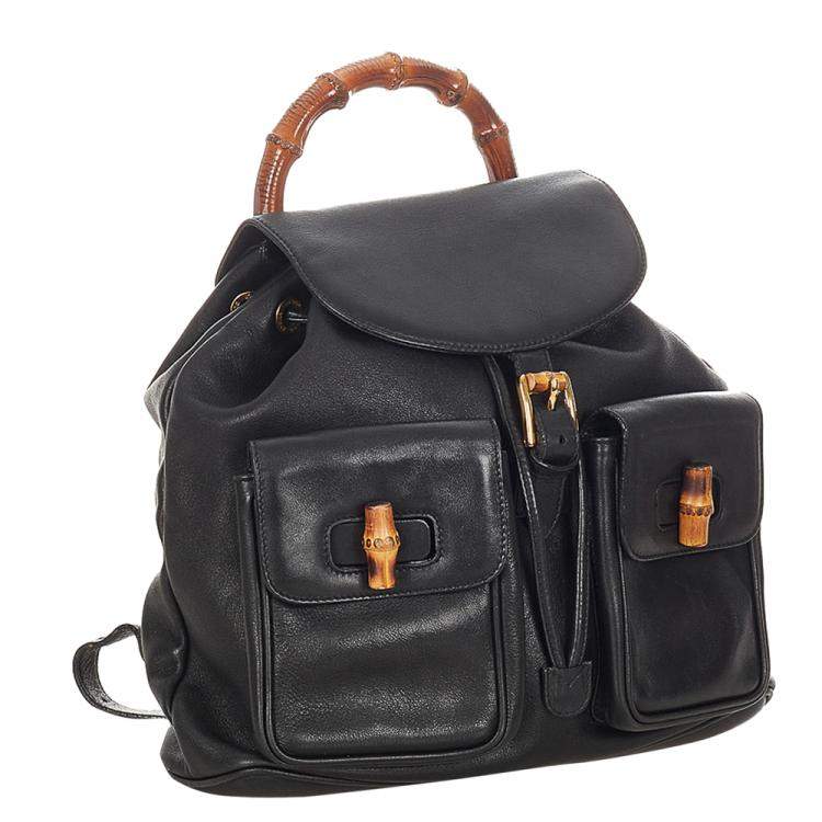 Gucci Backpack new Black Leather ref.401118 - Joli Closet
